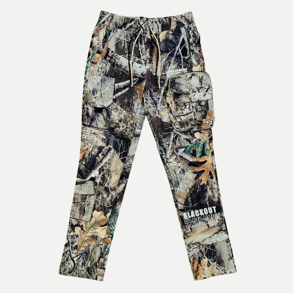 Kloud9 New York Camo Pants Adult Small Cargo‎ Tapered Pull On Utility Pockets